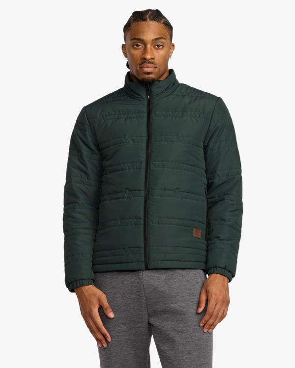 2 VA Puffa - Casaco puffer para homem Verde 23MS173501 RVCA