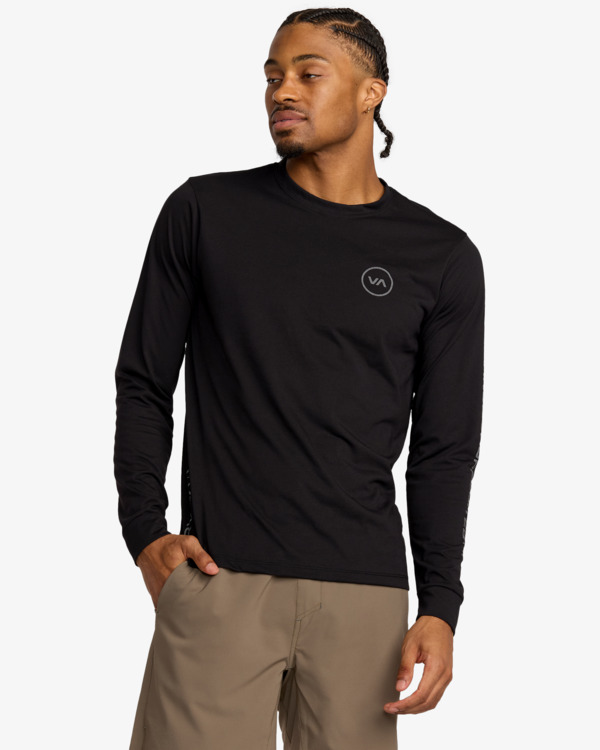 2 2X - Long Sleeve T-Shirt for Men Black 23MS363565 RVCA