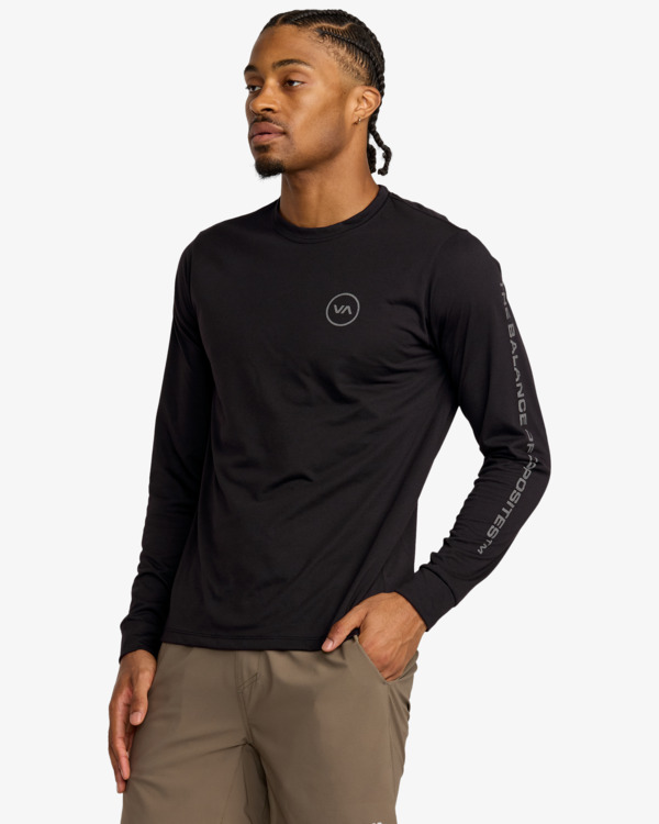 5 2X - Long Sleeve T-Shirt for Men Black 23MS363565 RVCA
