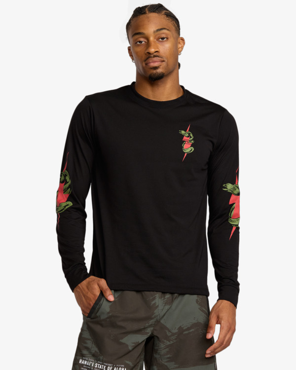 2 Shock Squad - Short Sleeve T-Shirt for Men Black 23MS363566 RVCA