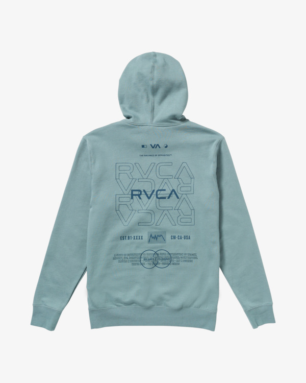 1 RVCA Pin Flip - Sweat à capuche pour Homme Gris 23MS411501 RVCA