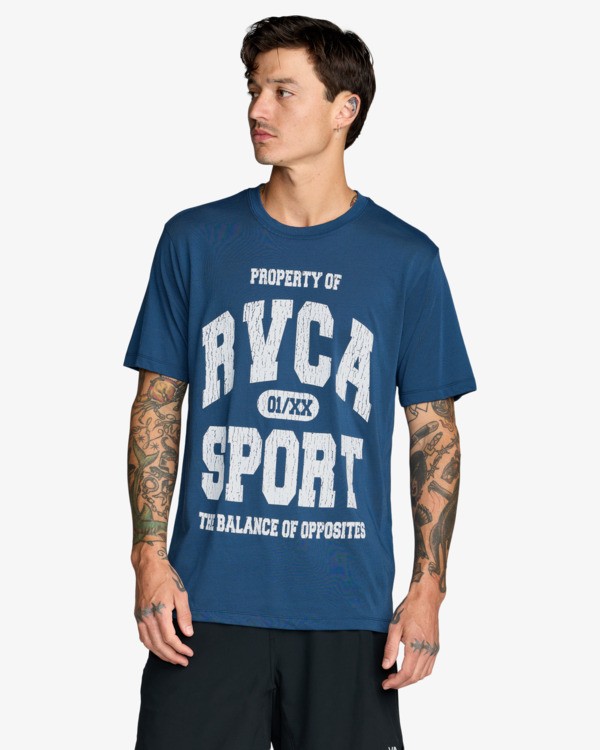 2 Walkout - T-shirt pour Homme Bleu 23MS431603 RVCA