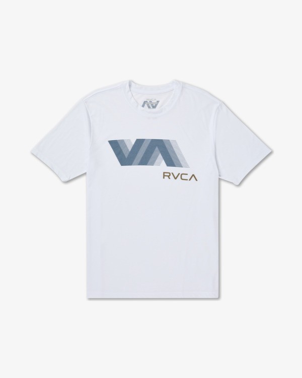 0 Va Blur - Maglietta a maniche corte da Uomo White 23MS431609 RVCA