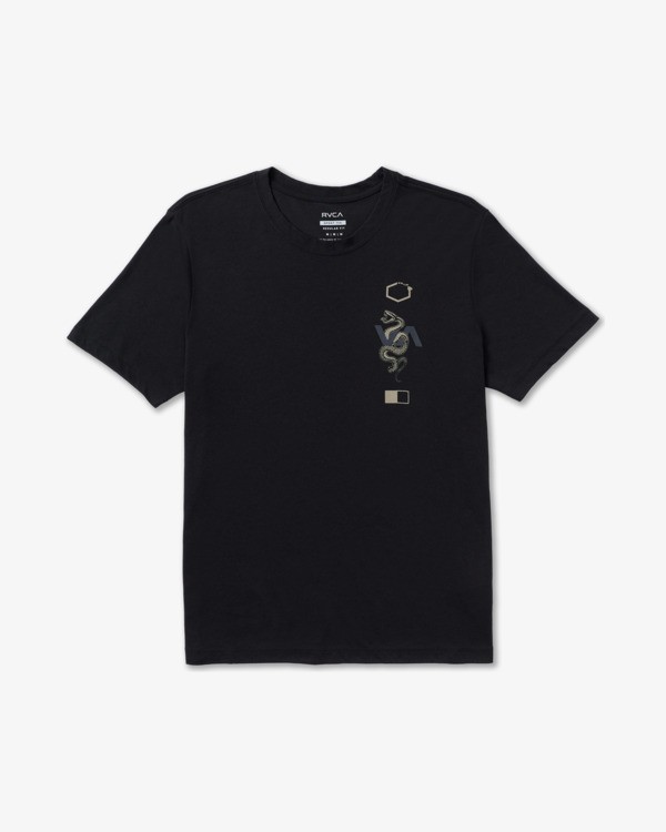 0 Baroon Venom - T-shirt de manga curta para Homem Preto 23MS432604 RVCA