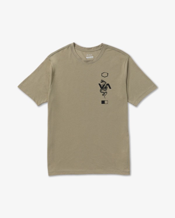 0 Baroon Venom - Short Sleeve T-Shirt for Men Green 23MS432604 RVCA