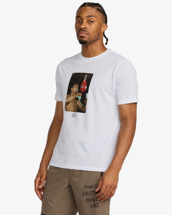 5 Sting Like A Bee - Short Sleeve T-Shirt for Men White 23MS433550 RVCA