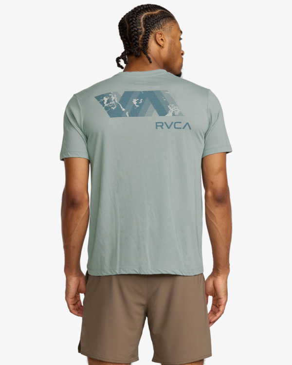 3 VA Blur Fill - Short Sleeve T-Shirt for Men Grey 23MS433559 RVCA