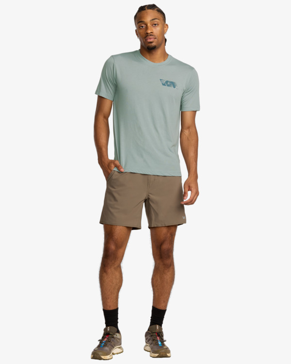 5 VA Blur Fill - Short Sleeve T-Shirt for Men Grey 23MS433559 RVCA