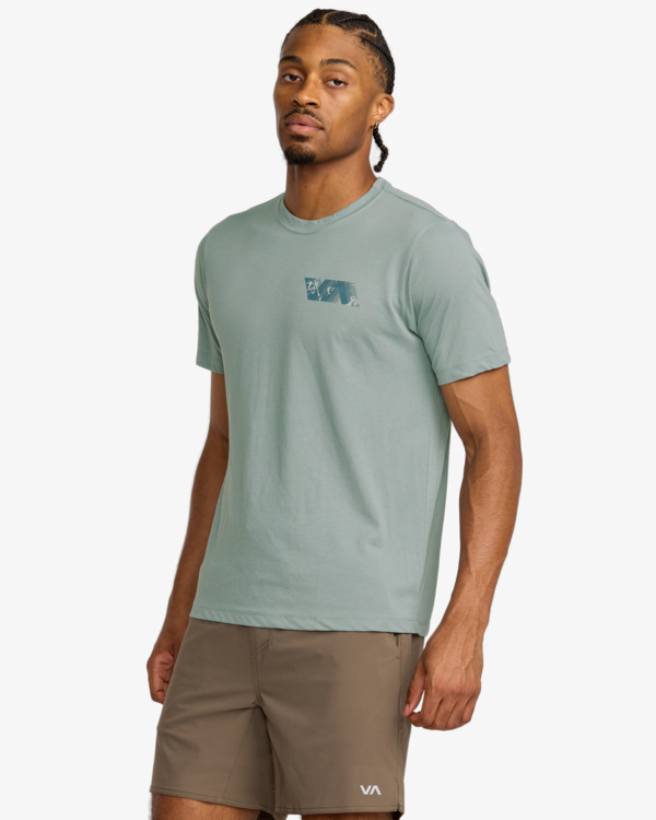 4 VA Blur Fill - Short Sleeve T-Shirt for Men Grey 23MS433559 RVCA