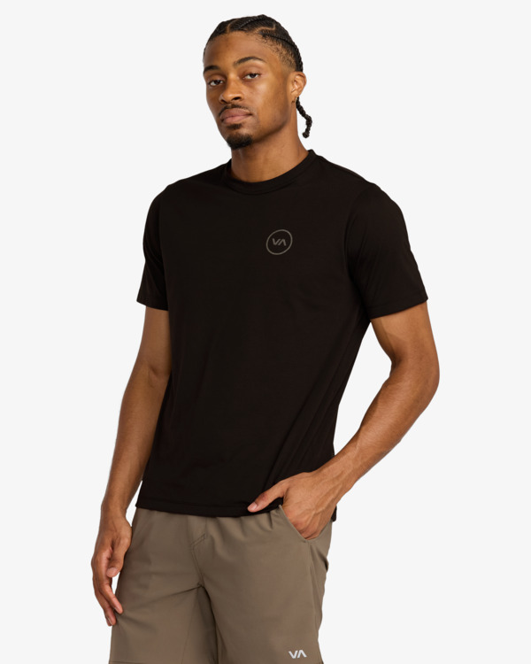 5 Rvca 2X Reflective - Short Sleeve T-Shirt for Men Black 23MS433560 RVCA