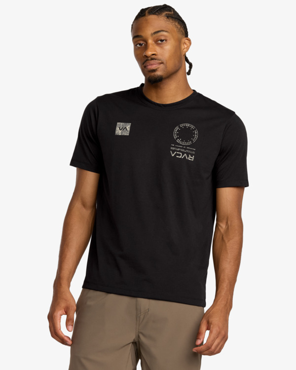 2 Va Mark Fill - Short Sleeve T-Shirt for Men Black 23MS433561 RVCA