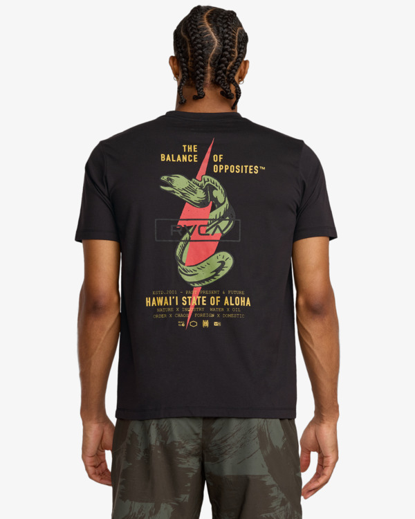 3 Shock Squad - Short Sleeve T-Shirt for Men Black 23MS433562 RVCA