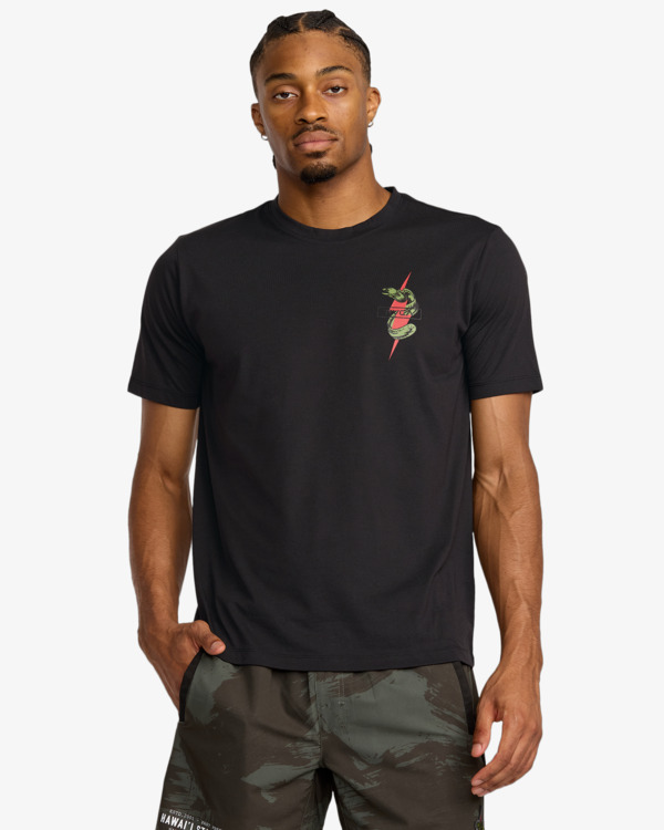 2 Shock Squad - Short Sleeve T-Shirt for Men Black 23MS433562 RVCA