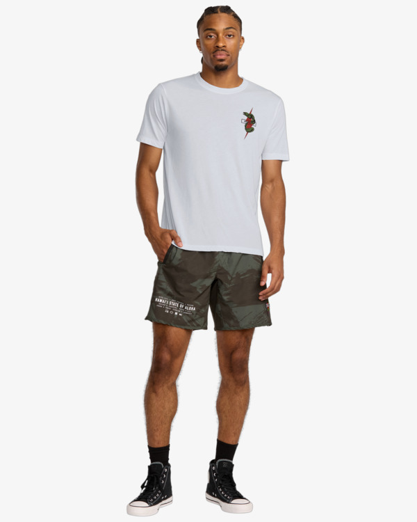 5 Shock Squad - Short Sleeve T-Shirt for Men White 23MS433562 RVCA