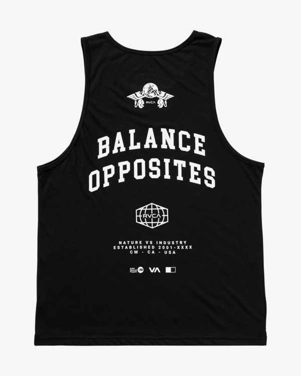 1 Rvca Global Rank - Vest Top for Men Black 23MS452516 RVCA