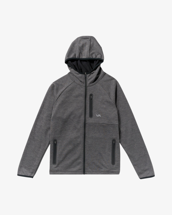 0 Balance Tech - Sweat à capuche zippé pour Homme Noir 23MS483501 RVCA