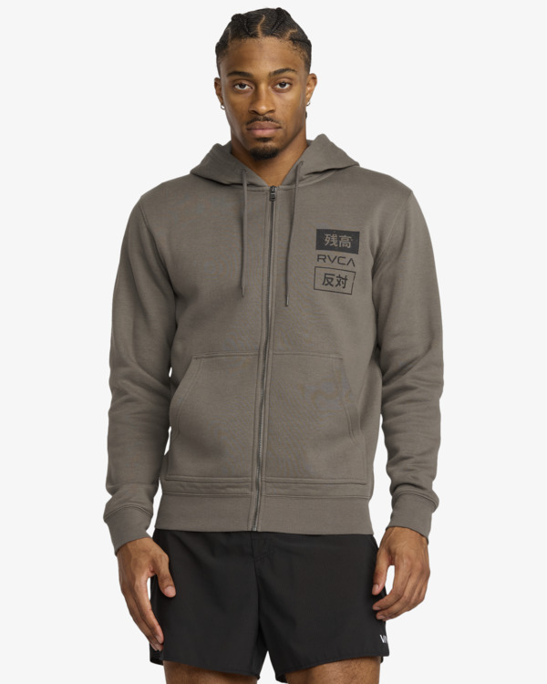 2 RVCA Trade - Kapuzenpulli mit Reißverschluss für Männer Bunt 23MS483502 RVCA