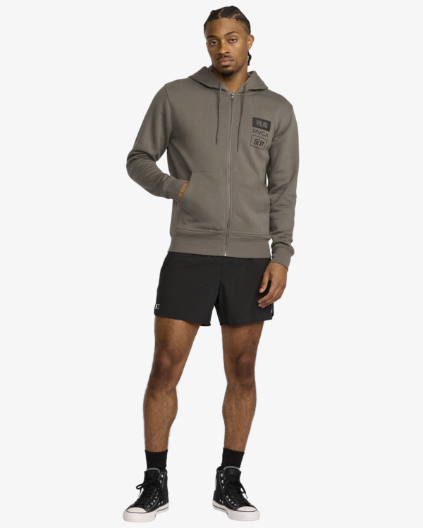 4 RVCA Trade - Kapuzenpulli mit Reißverschluss für Männer Bunt 23MS483502 RVCA