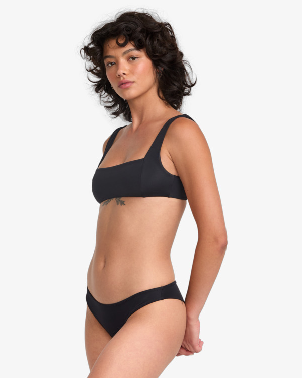 2 Solid - Bikiniunterteil mit knapper Bedeckung für Frauen Schwarz 23O211504 RVCA