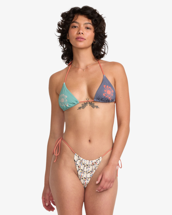 1 Lauryn - Braguita de bikini de cobertura reveladora para Mujer Gris 23O231500 RVCA