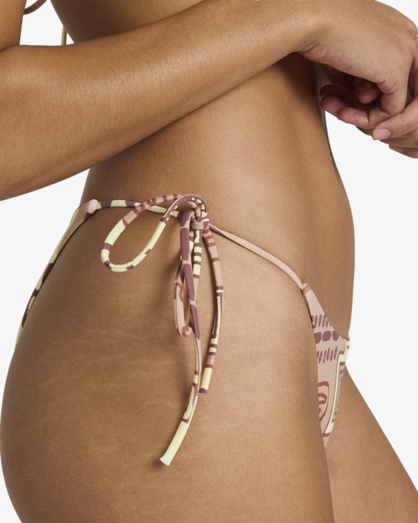 2 Deep Vibe - Mutandina bikini con nodo laterale da Donna Brown 23O281603 RVCA