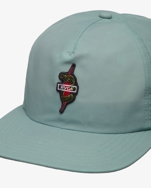 2 Shock Squad - Boné Snapback para homem Verde 23SP553502 RVCA