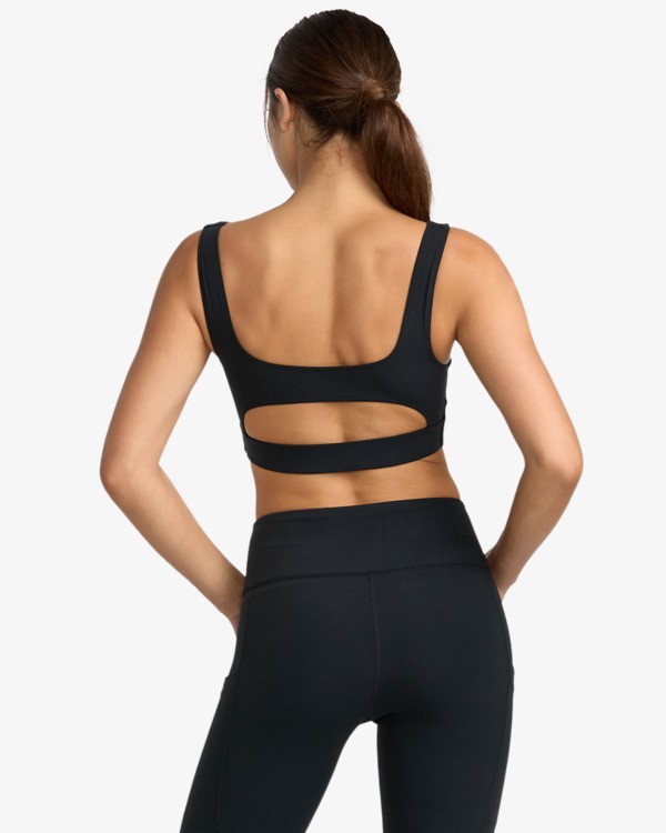 1 Va Square Neck - Soutien de desporto de suporte médio para mulher Preto 23WS021506 RVCA