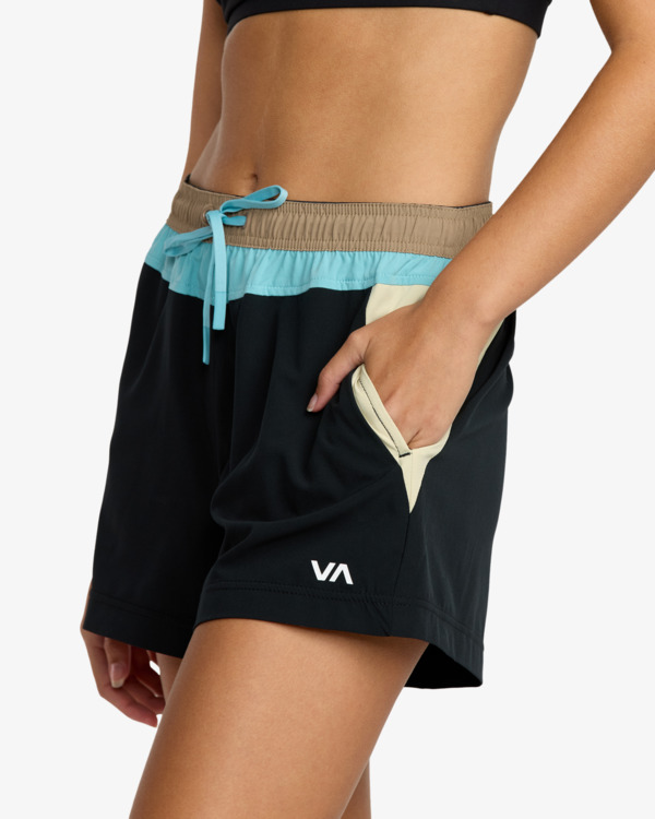 2 Starter - Short elástico para mujer Negro 23WS093501 RVCA