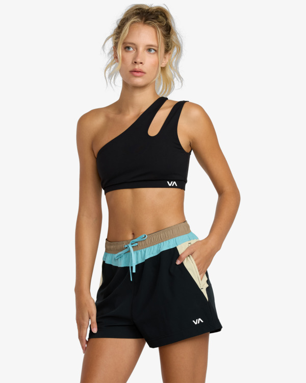 3 Starter - Short elástico para mujer Negro 23WS093501 RVCA