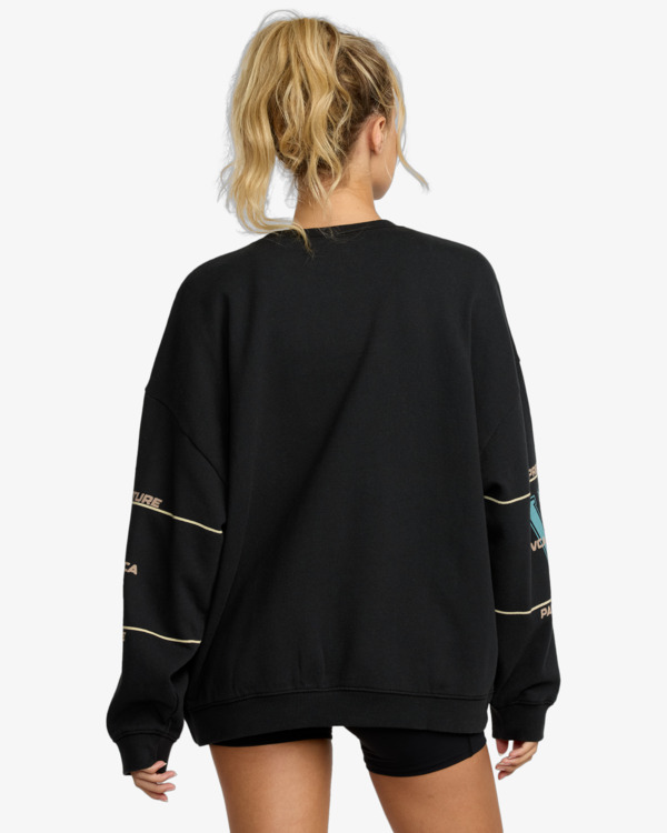 1 Puck It - Übergroßes Sweatshirt für Frauen Schwarz 23WS463501 RVCA