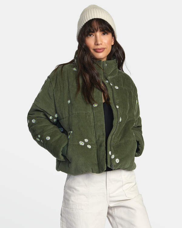 1 Eezeh Embroidered Green AVJJK00183 RVCA