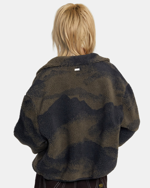 1 Oh Hush   - Giacca in sherpa da Donna Green AVJJK00199 RVCA