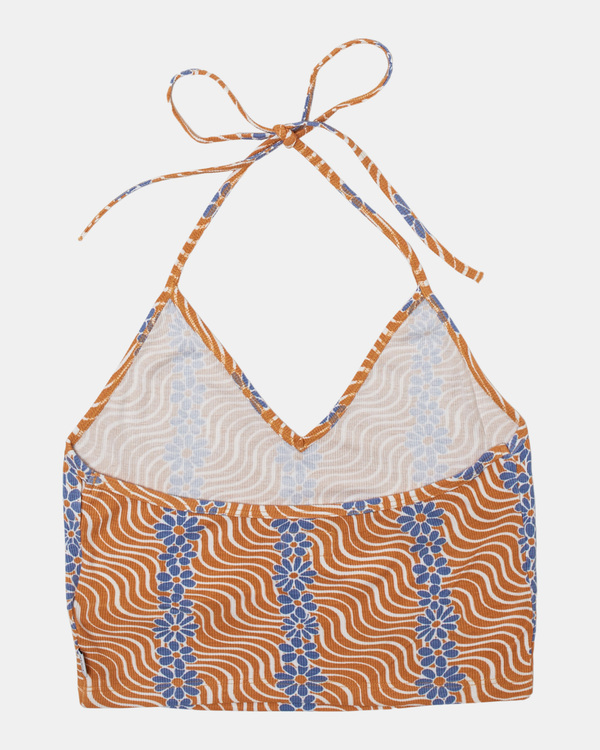 1 Sunrise - Top Deportivo Halter para Mujer  AVJKT00243 RVCA