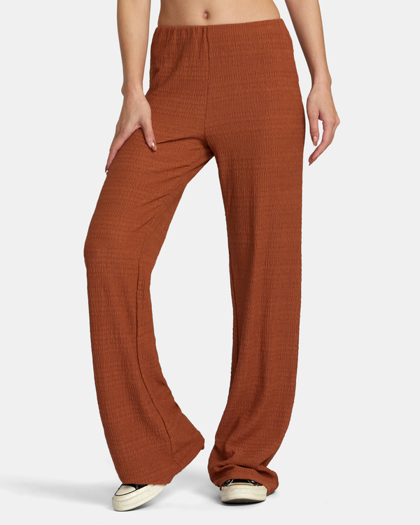 0 Honey - Pantalon coupe décontractée pour Femme Marron AVJNP00295 RVCA