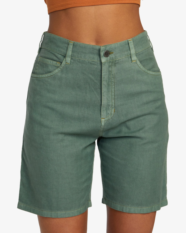 2 Shant - Fixed Waist Shorts for Women Green AVJNS00216 RVCA