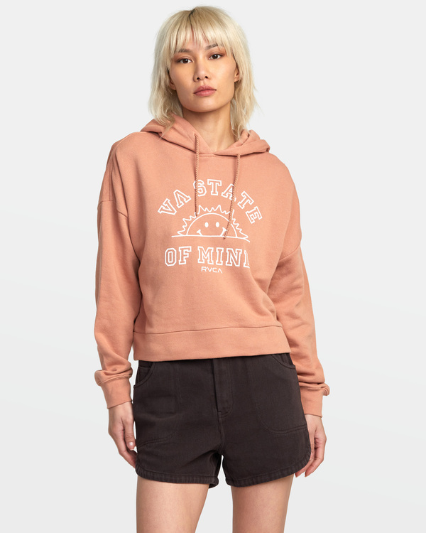 1 VA State Of Mind - Sudadera con Capucha para Mujer Marron AVJSF00248 RVCA