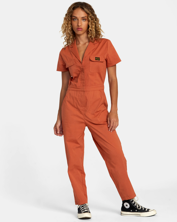 0 Recession Collection - Jumpsuit for Women Brown AVJWD00277 RVCA