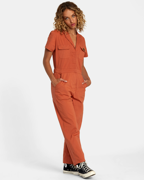 4 Recession Collection - Jumpsuit for Women Brown AVJWD00277 RVCA