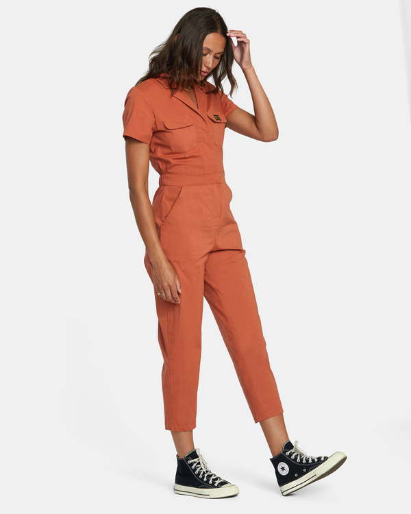 5 Recession Collection - Jumpsuit for Women Brown AVJWD00277 RVCA