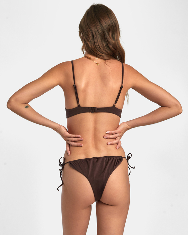 7 Solid Shimmer - B&uuml;gel-Bikinioberteil f&uuml;r Frauen Braun AVJX300330 RVCA