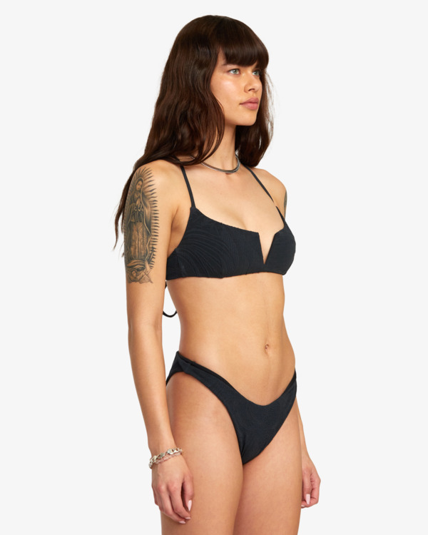 4 Palm Grooves - Crossback Bikini Top for Women Black AVJX300461 RVCA