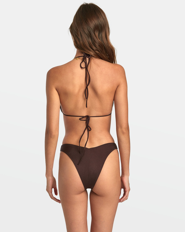 7 Solid Shimmer - Medium Bikini Bottoms for Women Brown AVJX400330 RVCA