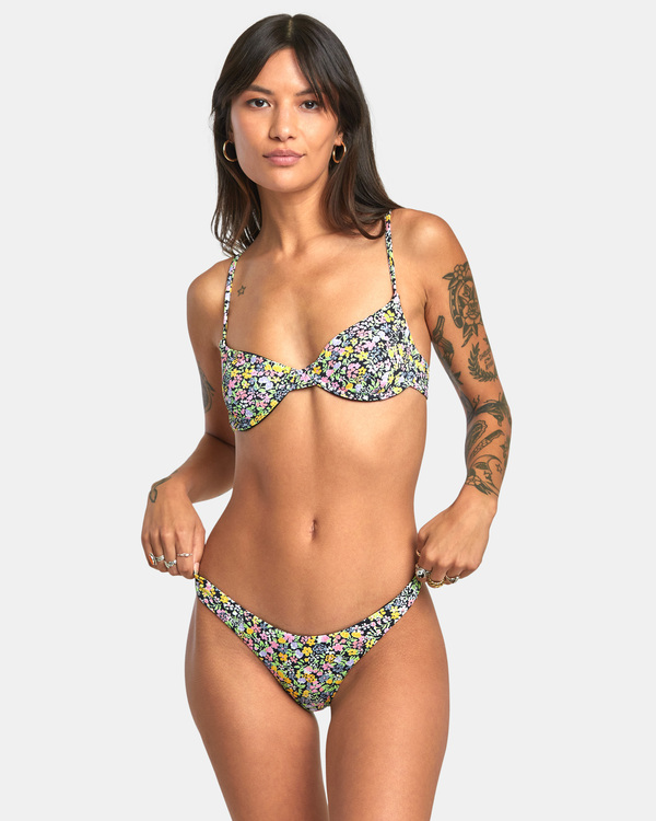 6 Flower Field Ultra - Bas de bikini &eacute;chancr&eacute; pour Femme Multi AVJX400361 RVCA