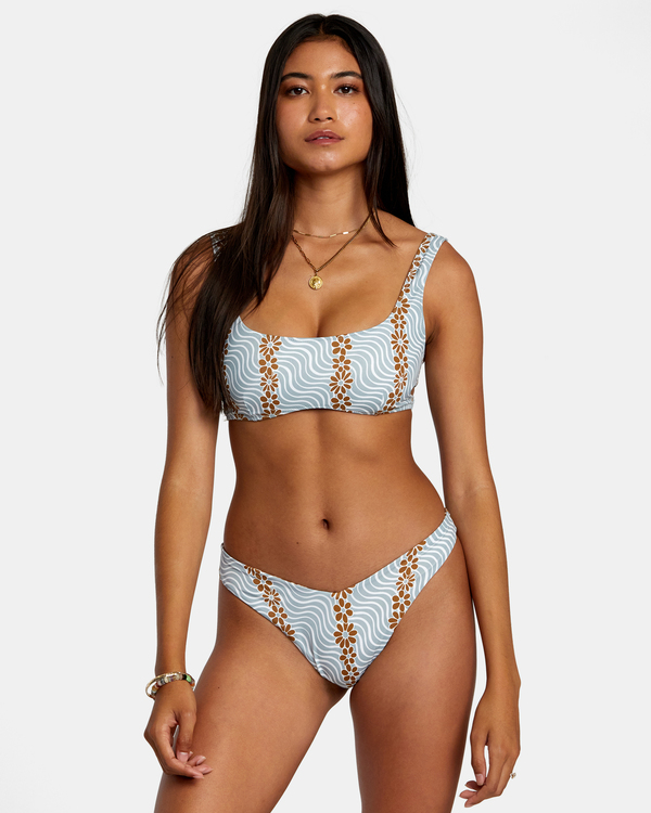 13 Micro Magic - Wendbare Bikinihose mit hohem Bein f&uuml;r Frauen Blau AVJX400376 RVCA