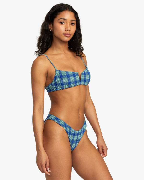 3 Prepped - Parte de baixo de biquíni regular para Mulher Verde AVJX400447 RVCA
