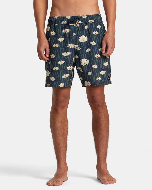 Short De Bain Homme Motif Mardi Gras Violet - Séchage Rapide, Doublure Maille, Poches - Taille L
