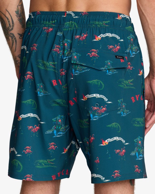 4 VA Elastic - Short de bain pour Homme Blanc AVYBS00147 RVCA