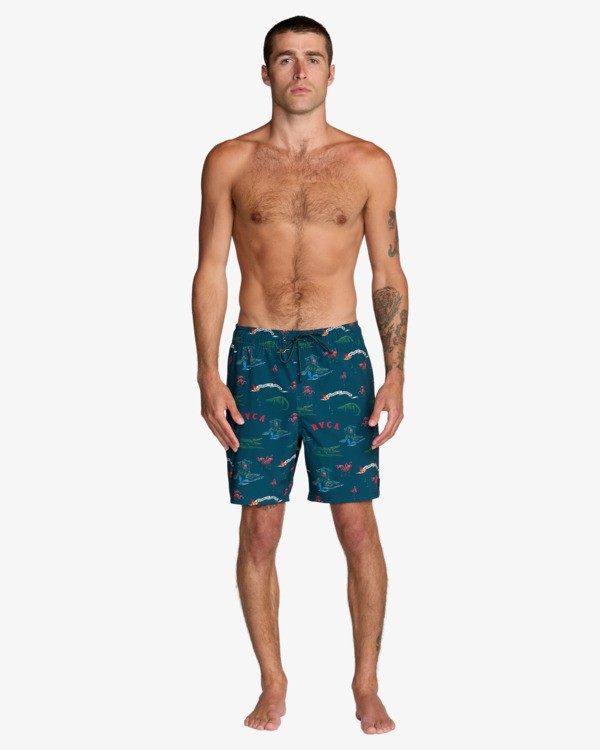 1 VA Elastic - Short de bain pour Homme Blanc AVYBS00147 RVCA