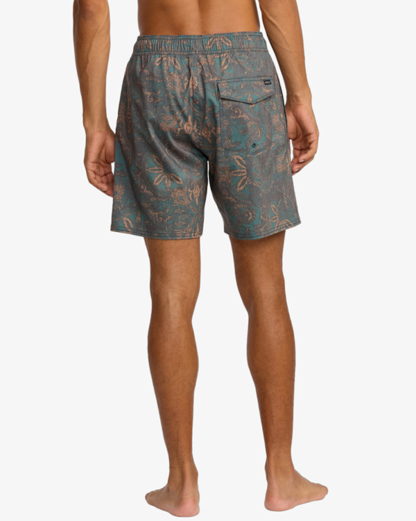 3 Barnes - Short de bain pour Homme Vert AVYBS00265 RVCA