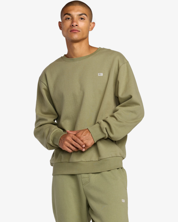 2 Va Essential - Sudadera de cuello redondo para hombre  AVYFT00331 RVCA